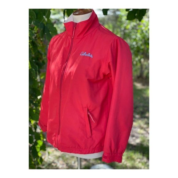 Cabela's Red Fall Jacket Fleece Lined Full Zip Sz L - Picture 13 of 13